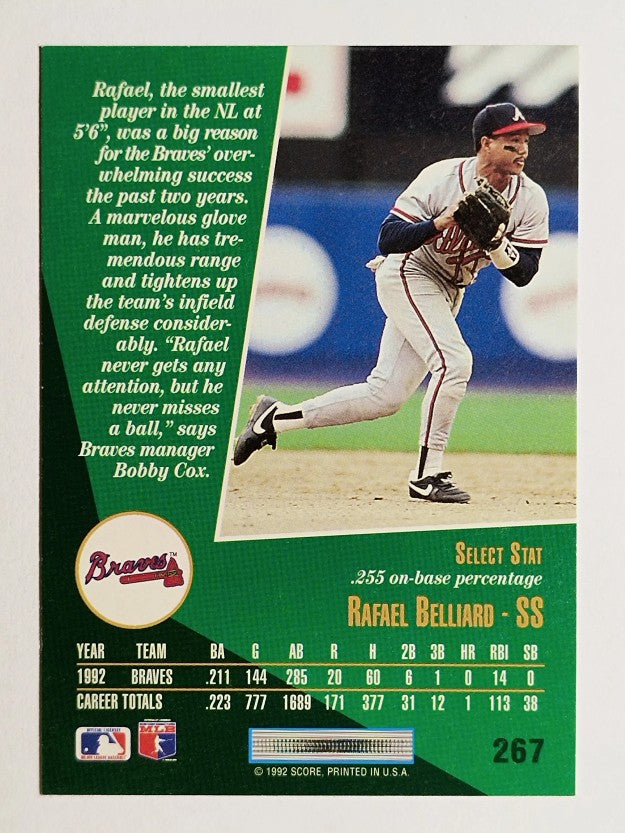 1993 Select #267 Rafael Belliard