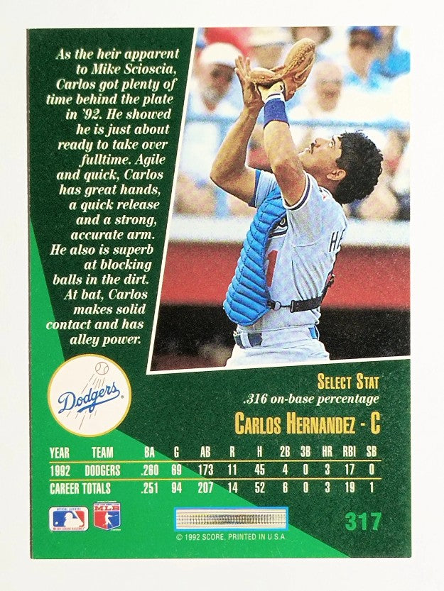 1993 Select #317 Carlos Hernandez