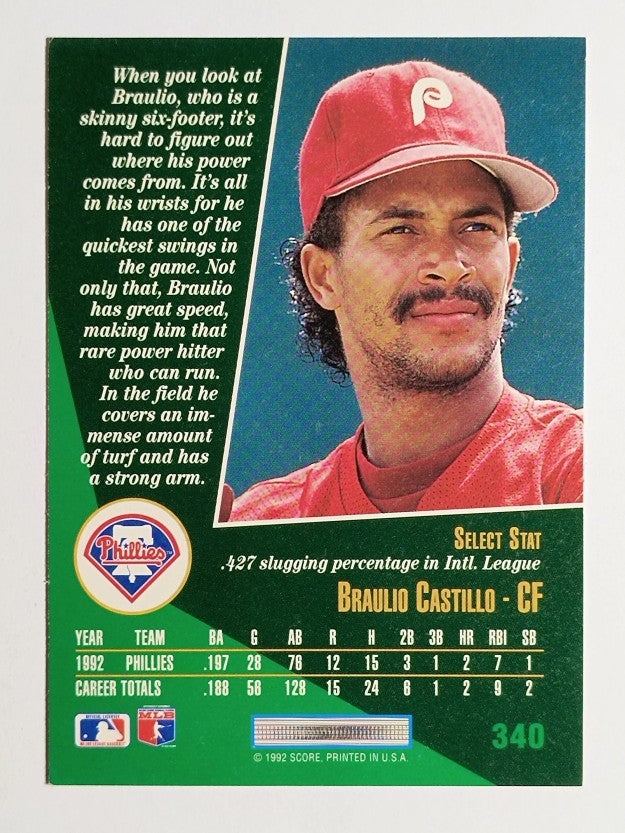 1993 Select #340 Braulio Castillo