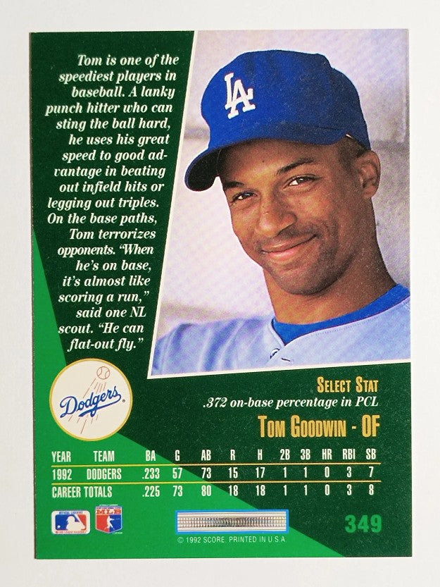 1993 Select #349 Tom Goodwin