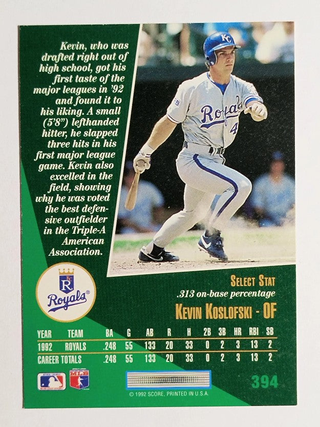 1993 Select #394 Kevin Koslofski
