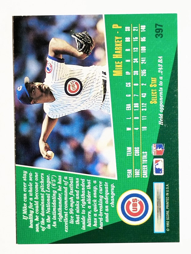 1993 Select #397 Mike Harkey