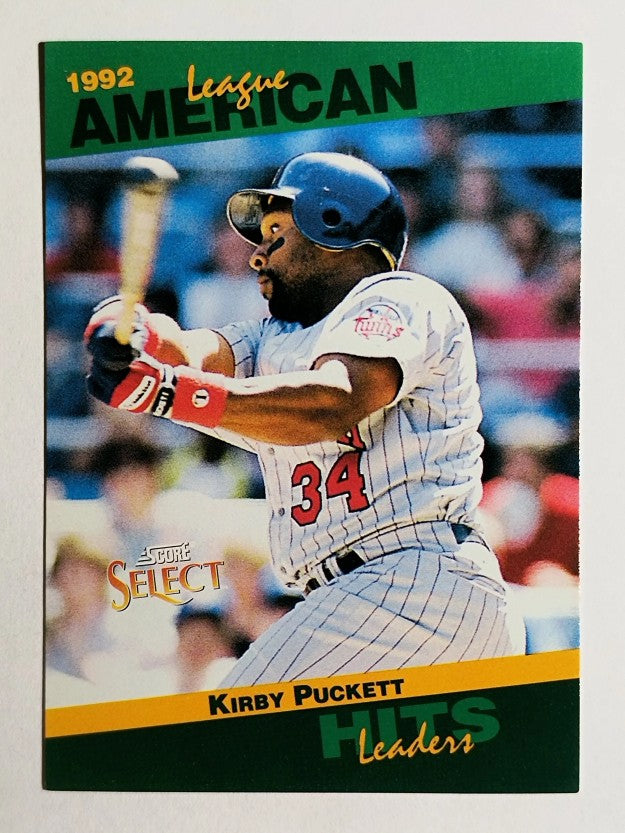 1993 Select Stat Leaders #7 Kirby Puckett