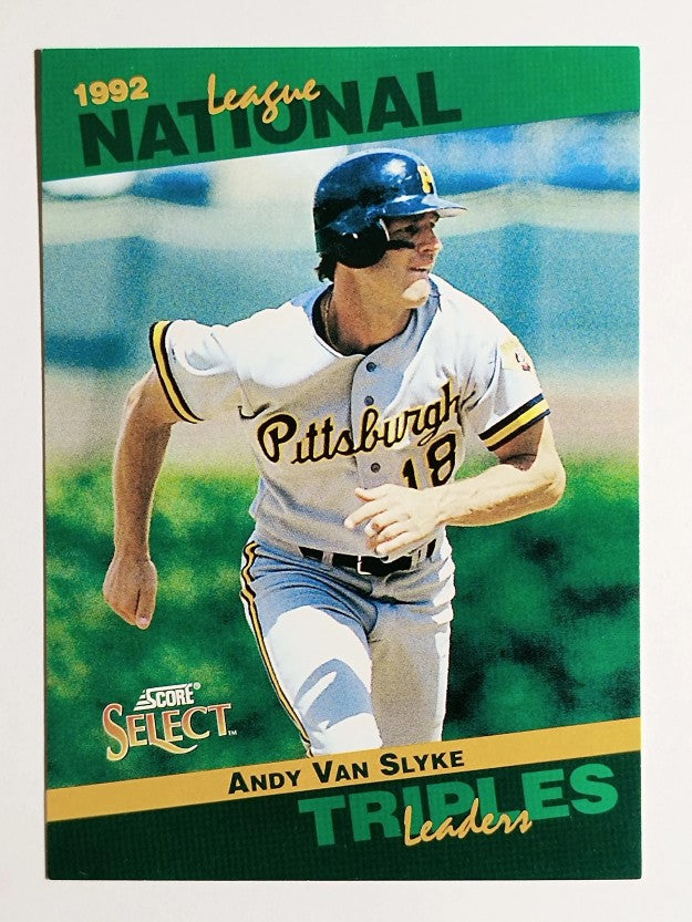 1993 Select Stat Leaders #24 Andy Van Slyke