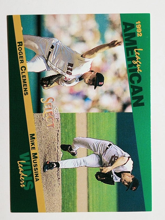 1993 Select Stat Leaders #87 Roger Clemens/Mike Mussina