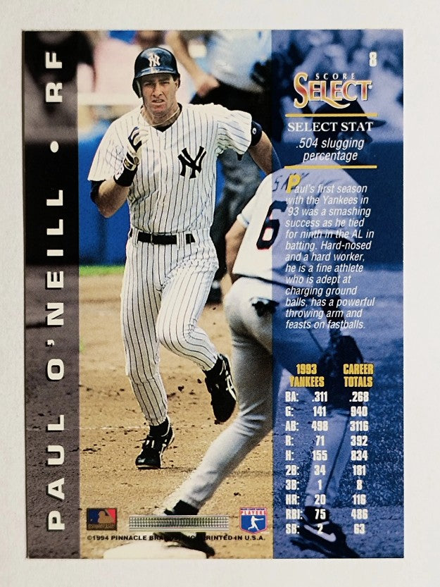 1994 Select #8 Paul O'Neill