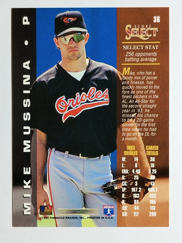 1994 Select #36 Mike Mussina