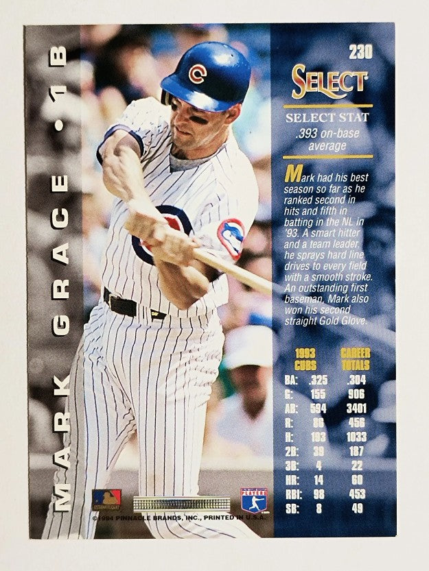 1994 Select #230 Mark Grace