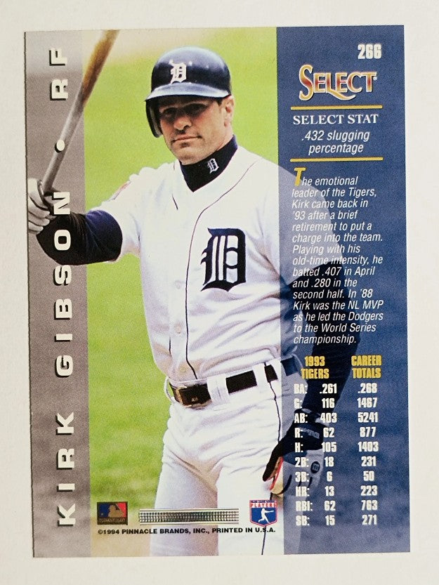 1994 Select #266 Kirk Gibson