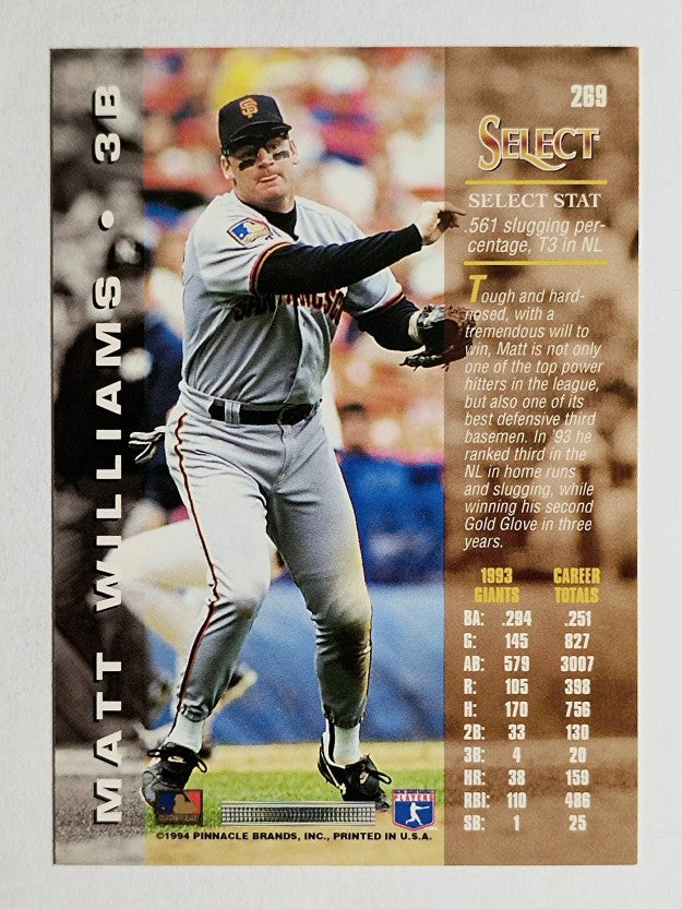 1994 Select #269 Matt Williams