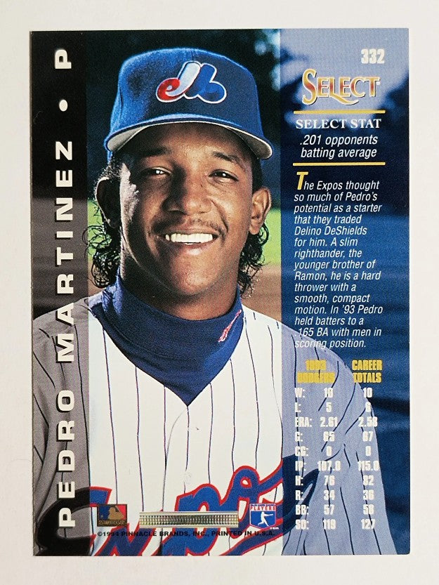 1994 Select #332 Pedro Martinez