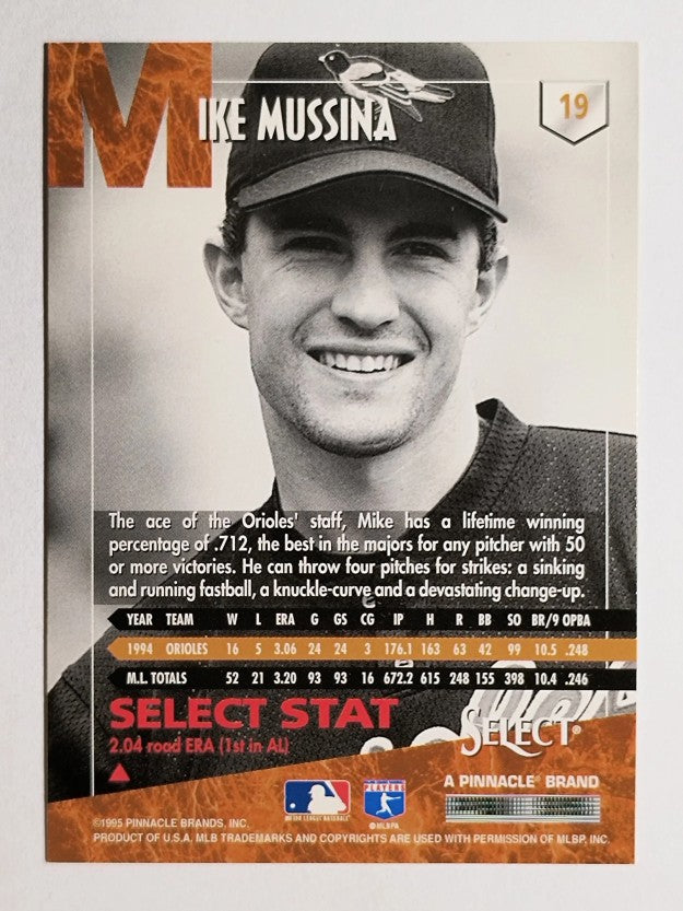 1995 Select #19 Mike Mussina