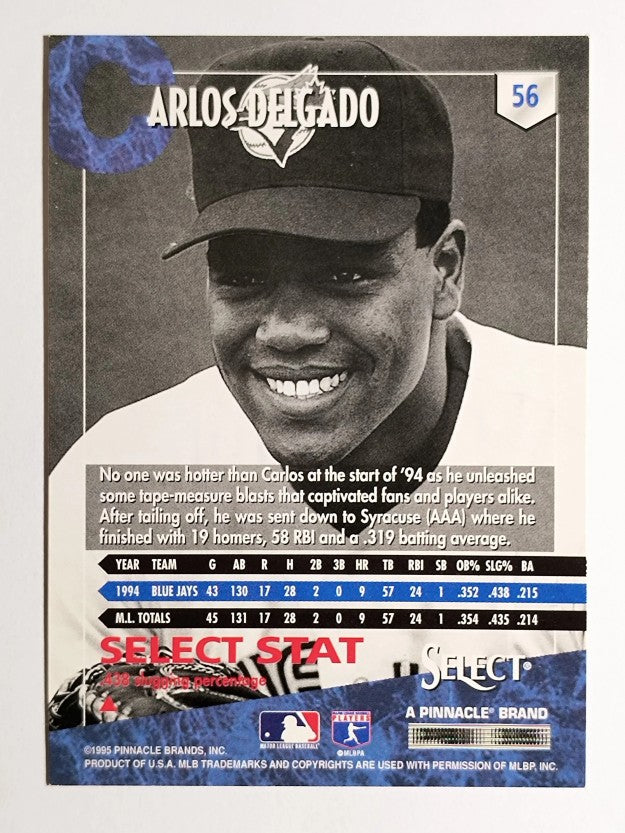 1995 Select #56 Carlos Delgado
