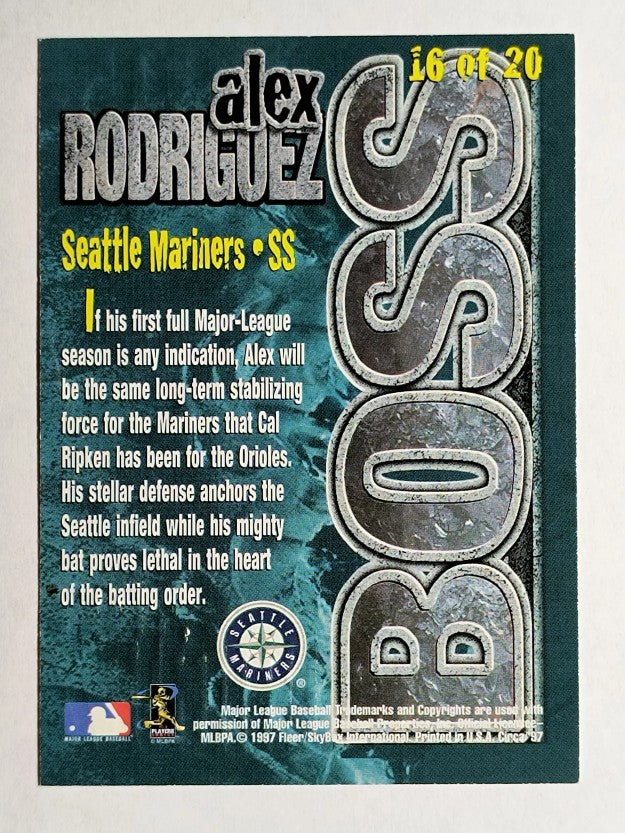 1997 Circa Boss #16 Alex Rodriguez