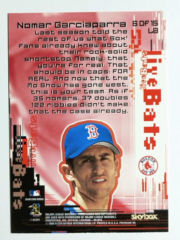 1999 SkyBox Premium Live Bats #6 Nomar Garciaparra
