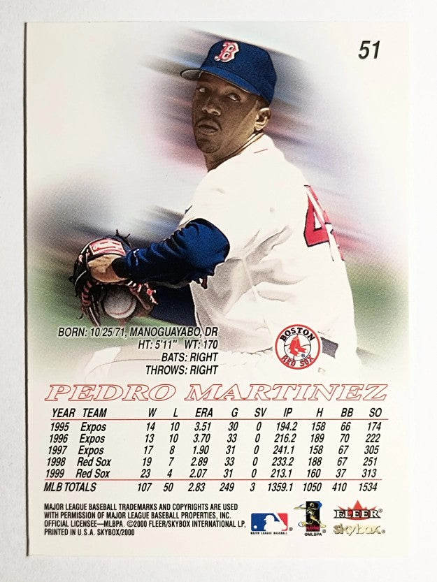 2000 SkyBox #51 Pedro Martinez