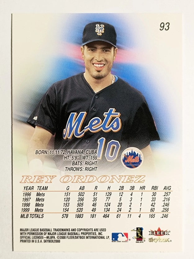 2000 SkyBox #93 Rey Ordonez