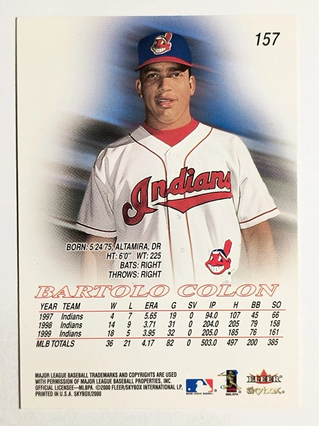 2000 SkyBox #157 Bartolo Colon