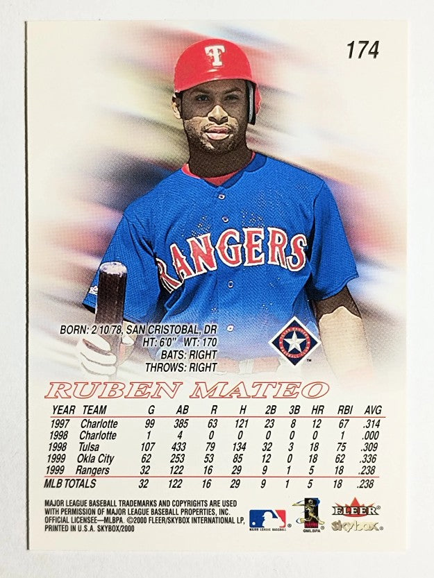 2000 SkyBox #174 Ruben Mateo