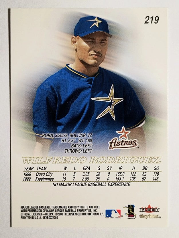 2000 SkyBox #219 Wilfredo Rodriguez RC