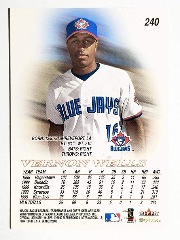 2000 SkyBox #240 Vernon Wells