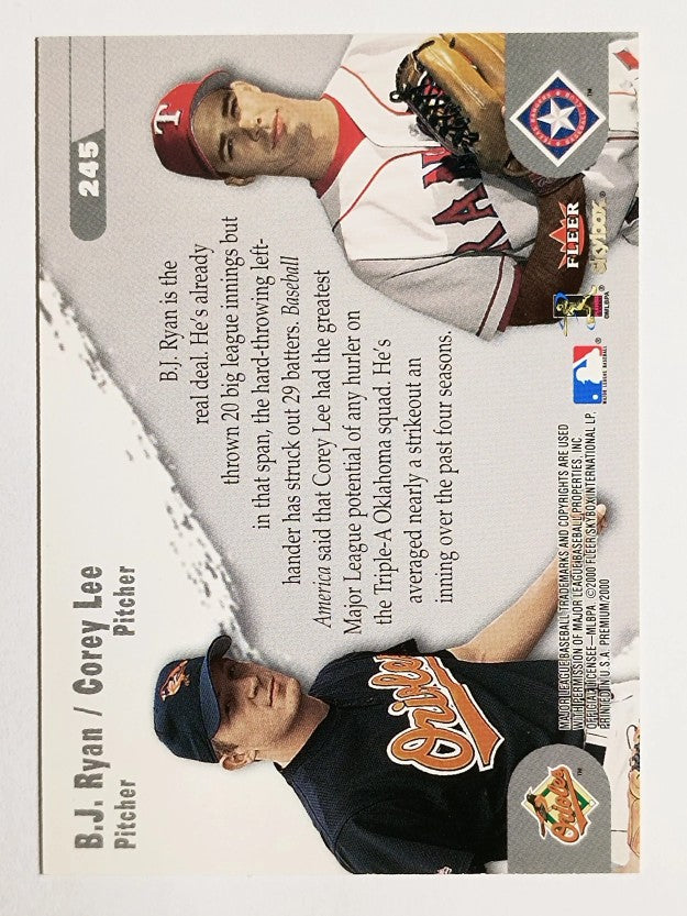 2000 SkyBox #245S B.J. Ryan/Corey Lee SP