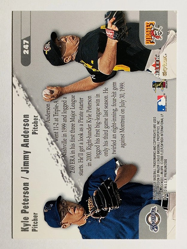 2000 SkyBox #247S Jimmy Anderson/Kyle Peterson SP