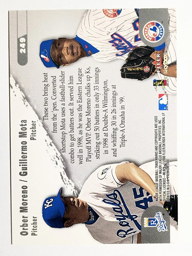 2000 SkyBox #249S Guillermo Mota/Orber Moreno SP