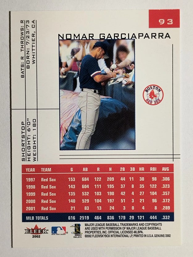 2002 Fleer Genuine #93 Nomar Garciaparra