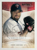 2005 SkyBox Autographics #33 Johan Santana