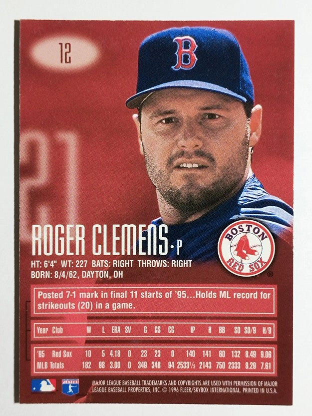 1996 Emotion-XL #12 Roger Clemens