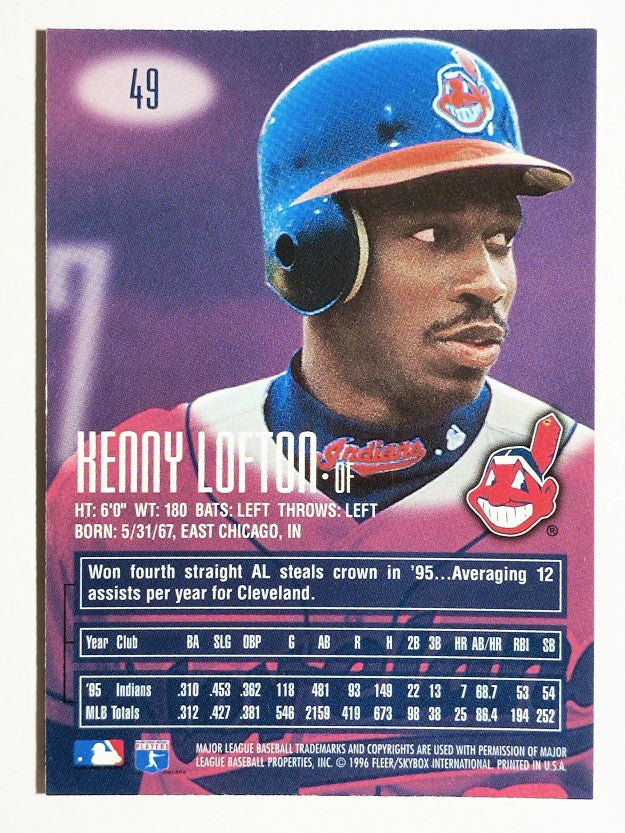 1996 Emotion-XL #49 Kenny Lofton