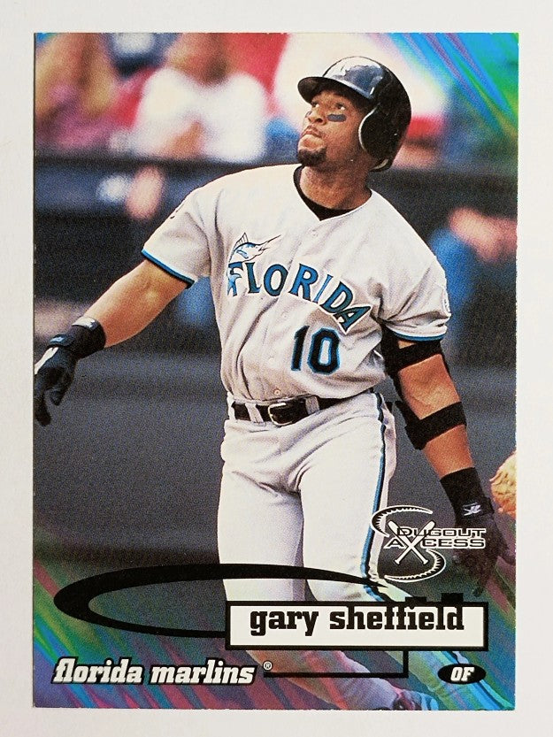 1998 SkyBox Dugout Axcess #18 Gary Sheffield