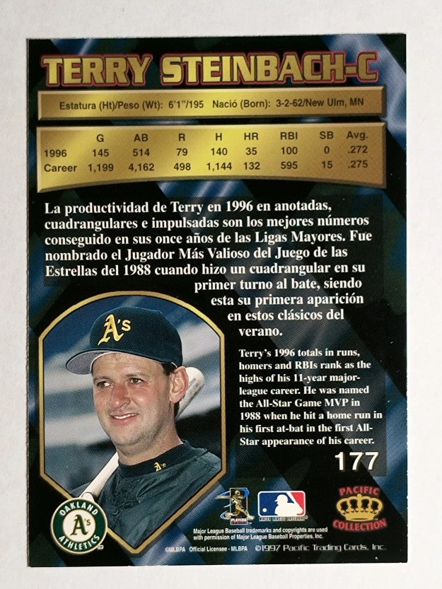1997 Pacific Silver #177 Terry Steinbach