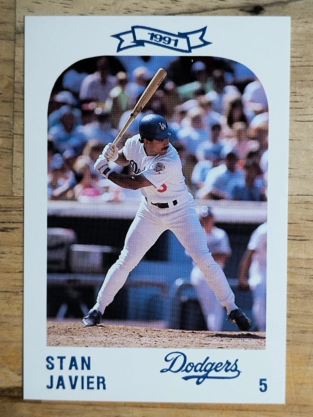 1991 Dodgers Police #5 Stan Javier