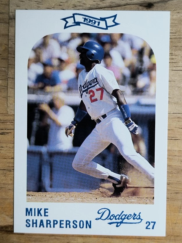 1991 Dodgers Police #27 Mike Sharperson