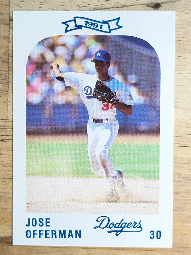 1991 Dodgers Police #30 Jose Offerman