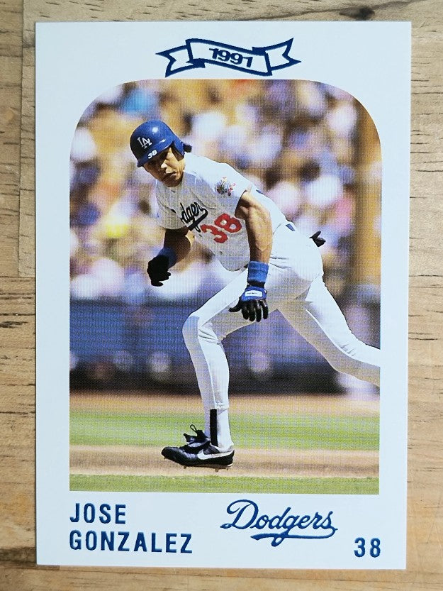 1991 Dodgers Police #38 Jose Gonzalez