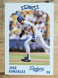 1991 Dodgers Police #38 Jose Gonzalez