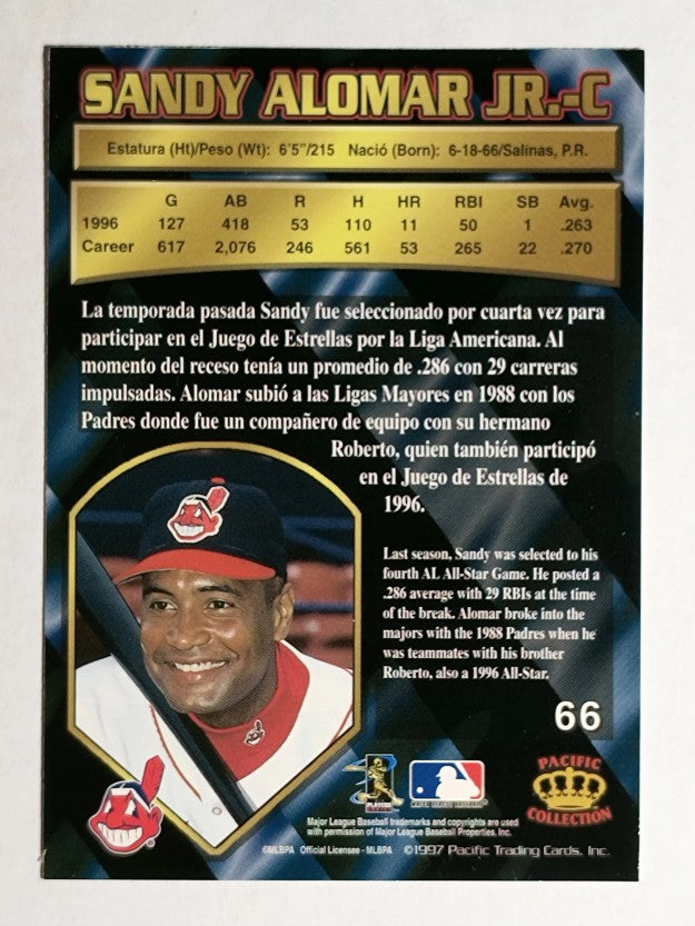 1997 Pacific Silver #66 Sandy Alomar Jr.