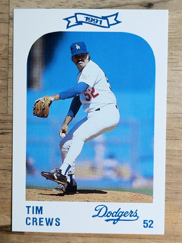 1991 Dodgers Police #52 Tim Crews