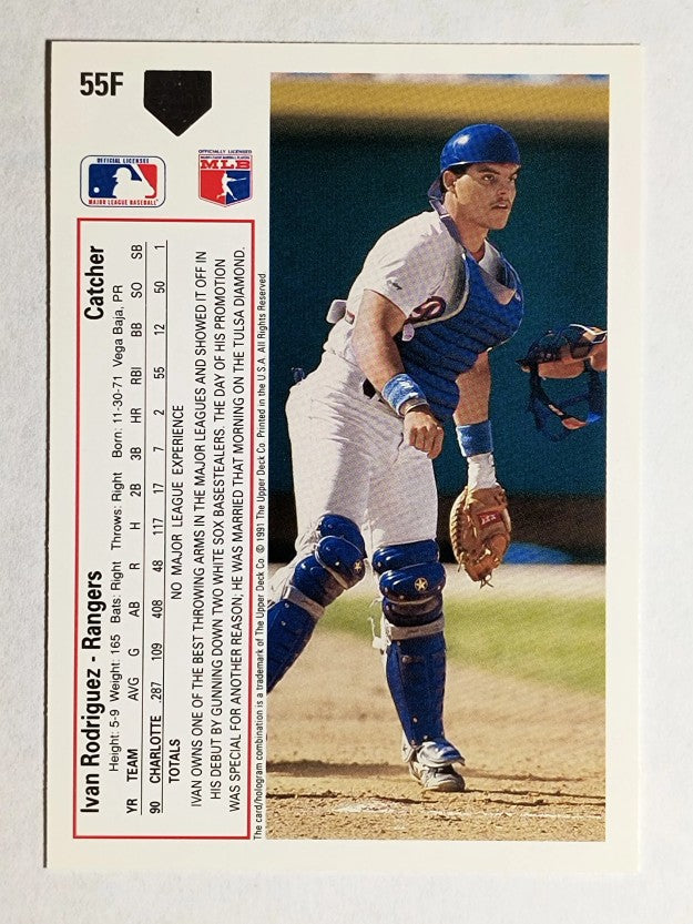 1991 Upper Deck Final Edition #55F Ivan Rodriguez RC