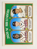 2021 Topps Heritage #87 Manny Machado/Marcell Ozuna/Freddie Freeman LL