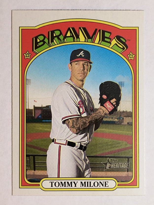 2021 Topps Heritage #116 Tommy Milone