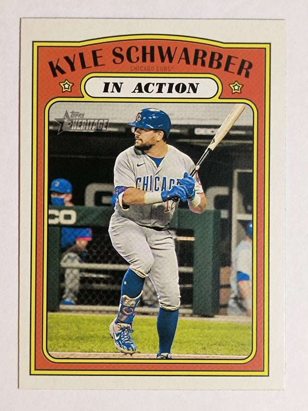 2021 Topps Heritage #140 Kyle Schwarber IA