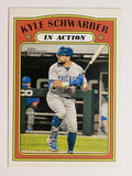 2021 Topps Heritage #140 Kyle Schwarber IA