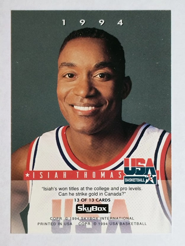 1993-94 SkyBox Premium USA Tip-Off #13 Isiah Thomas