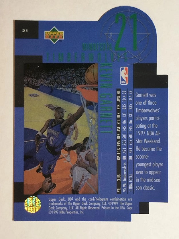 1996-97 UD3 #21 Kevin Garnett