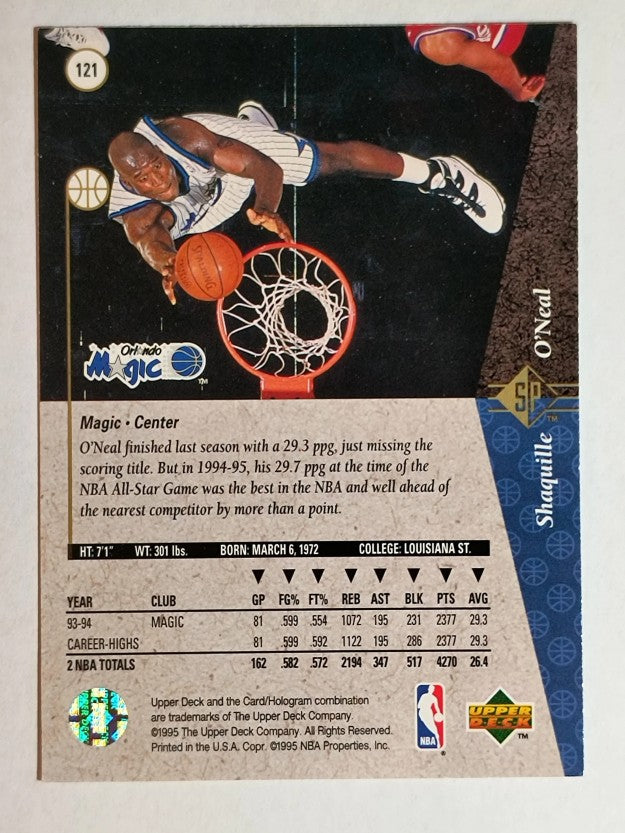 1994-95 SP #121 Shaquille O'Neal