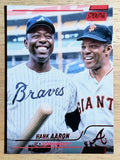 2022 Stadium Club Red Foil #218 Hank Aaron